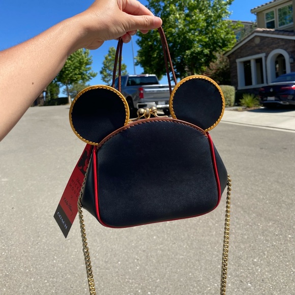 🎀Coach NWT Disney Mickey Mouse X Keith Haring Kisslock Bag - Picture 12 of 16